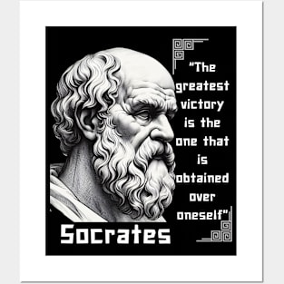 Socrates quote for stoic lovers Posters and Art